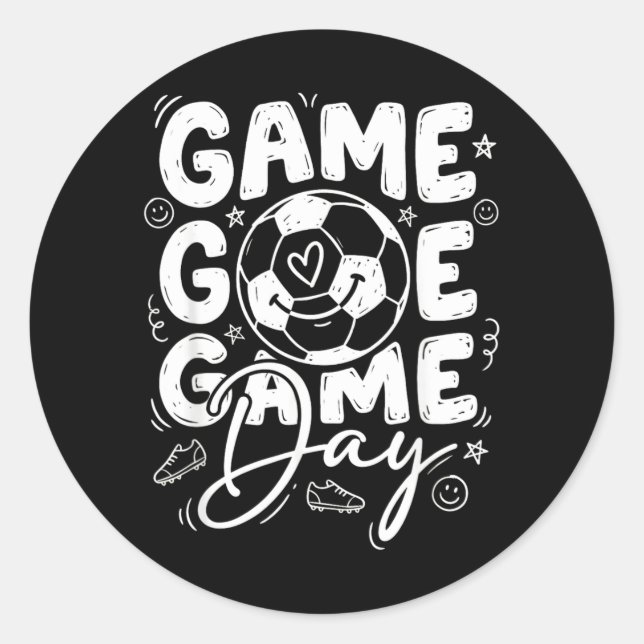 Sticker Rond Soccer de la journée de jeu (Devant)