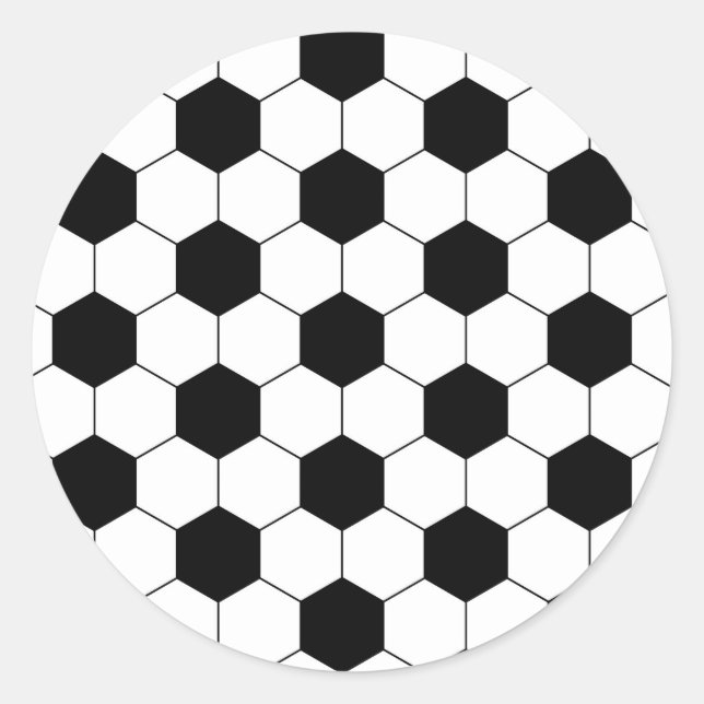 Sticker Rond Soccer Football Ball Texture (Devant)