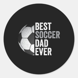 Sticker Rond Soccer Papa jamais père39s Jour Soccer