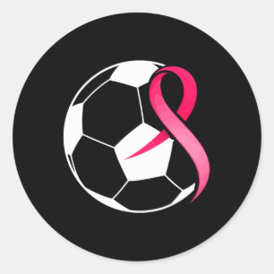 Sticker Rond Soccer Pink-Ruban-Coeur-Cool Cancer du sein Prix
