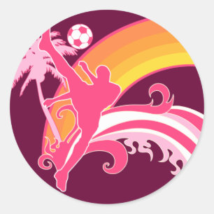 Sticker Rond soccer summersetz.