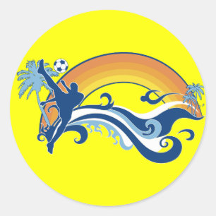 Sticker Rond soccer summersetz.