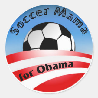 Sticker Rond SoccerMamaforObama