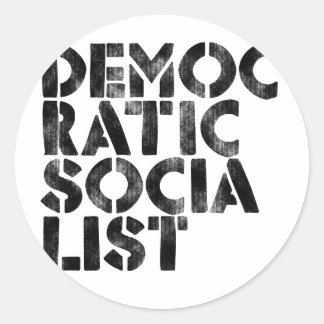 Sticker Rond socialiste démocratique