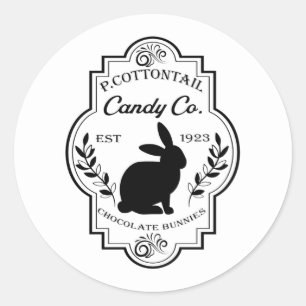 Sticker Rond Société de bonbons Cool cottontail Pâques