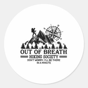 Sticker Rond Société de randonnée à bout de souffle 2