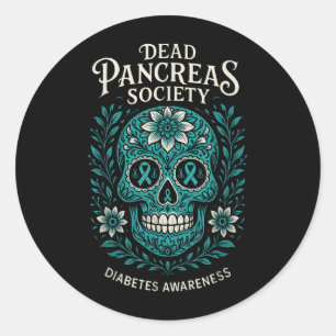 Sticker Rond Société des ancêtres morts - Sensibilisation au di