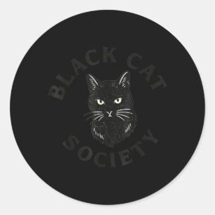 Sticker Rond Société du Chat Noir Sensibilisation au Chat Mécon
