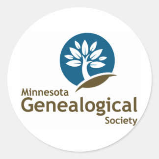 Sticker Rond Société généalogique du Minnesota