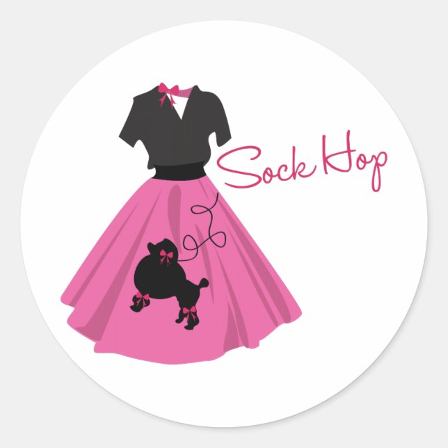 Sticker Rond Sock Hop (Devant)