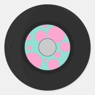 Sticker Rond Sock Hop Party