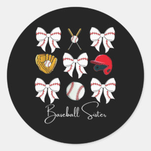 Sticker Rond Sœur Bysebyll Coquette Arc Filles Cheer Bysebyll