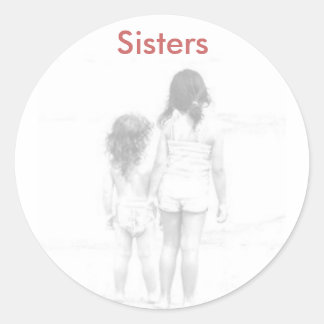 Sticker Rond Soeurs, Soeurs