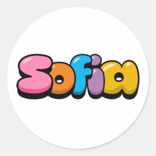 Sticker Rond Sofia