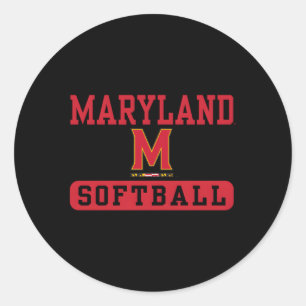 Sticker Rond Softball Maryland Terra