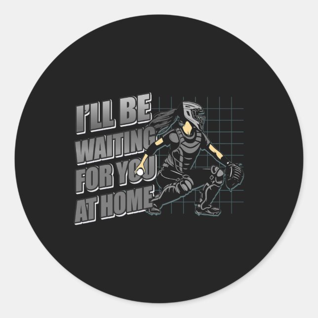 Sticker Rond Softll Catcher Confident Promise Tough Women And T (Devant)