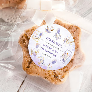 Sticker Rond Soignée Goose fête d'anniversaire