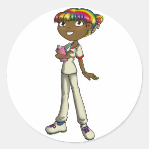 Sticker Rond Soins