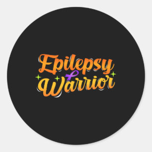 Sticker Rond Soins de sensibilisation à l'épilepsie Usa Epilept