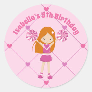 Sticker Rond Soirée d'anniversaire personnalisée de la coutum