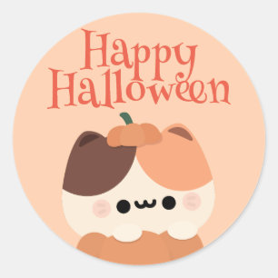 Sticker Rond Soirée d'Halloween simple et amusante