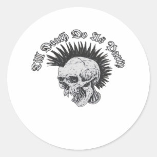 Sticker Rond Soirée jusqu'à ce que la mort nous sépare Hallowee