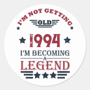 Sticker Rond Soirée personnalisée de trente vintages 30e annive