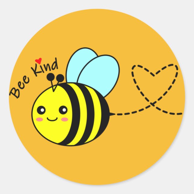 Sticker Rond Sois Gentil (Devant)