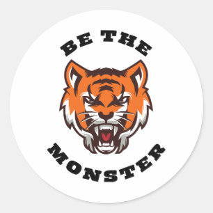 STICKER ROND SOIS LE MONSTRE