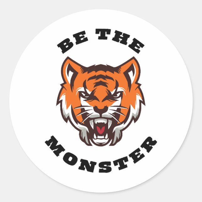 STICKER ROND SOIS LE MONSTRE (Devant)