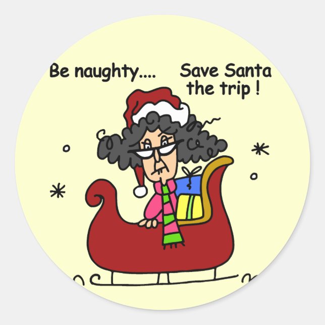 Sticker Rond Sois méchant (Devant)