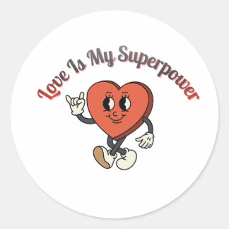 Sticker Rond Sois Mienne 2026 – Typographie d'amour de la Saint