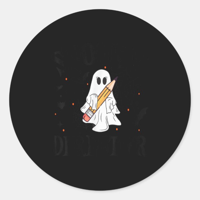 Sticker Rond Soky Director Halloween School  (Devant)
