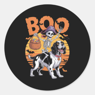 Sticker Rond Soky Springer Costume anglais Springer espagnol Ha