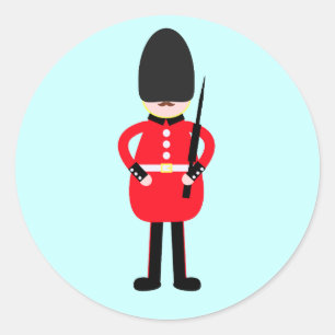 Sticker Rond Soldat britannique