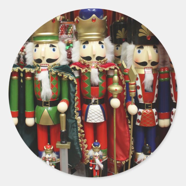 Sticker Rond Soldats Casse-Noisette Noël (Devant)