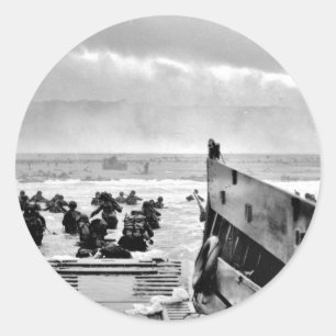 Sticker Rond Soldats des LCI naviguant à terre