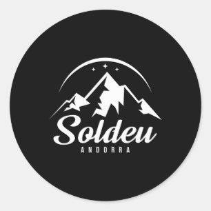 Sticker Rond Soldeu Andorre Station de ski Ski Snowboard