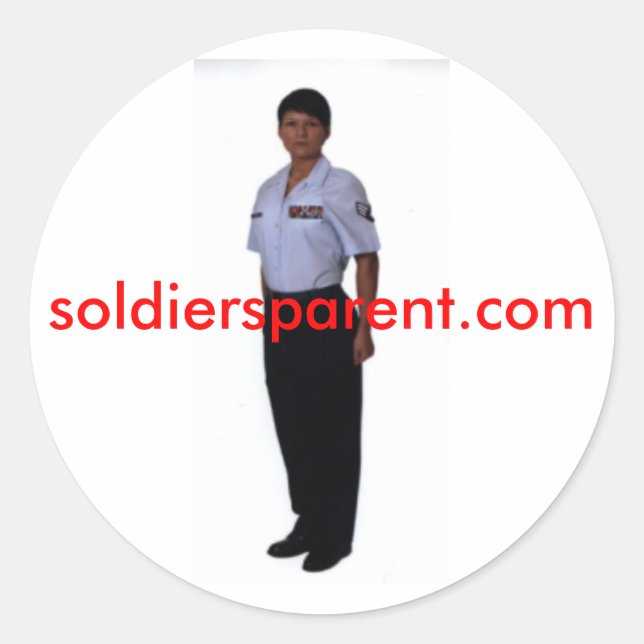 Sticker Rond soldiersparent.com (Devant)
