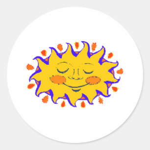 Sticker Rond Soleil