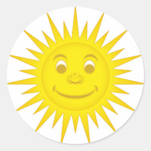 Sticker Rond Soleil