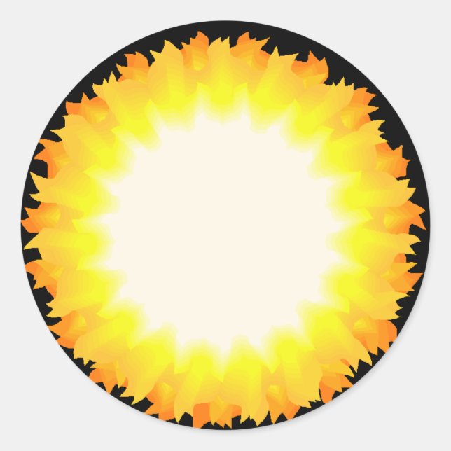 Sticker Rond Soleil (Devant)