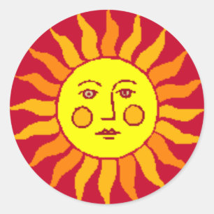 Sticker Rond Soleil