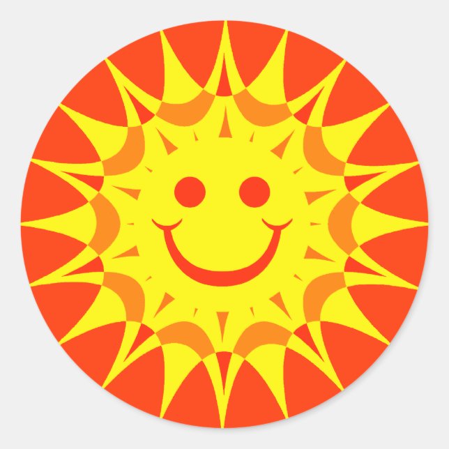 STICKER ROND SOLEIL DU VISAGE (Devant)