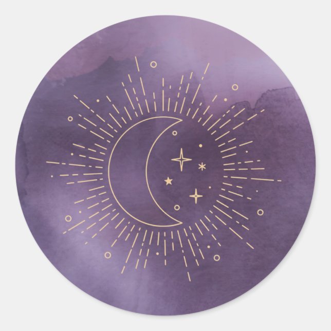 Sticker Rond Soleil et Lune (Devant)