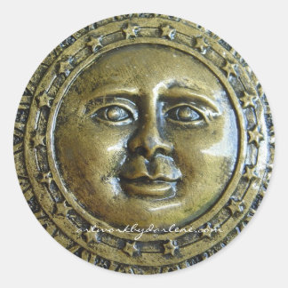 Sticker Rond Soleil métallique