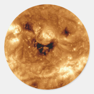 Sticker Rond Soleil souriant de l'Observatoire Solaire de la NA