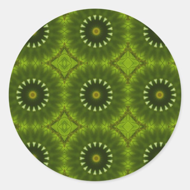 Sticker Rond Soleils verts (Devant)