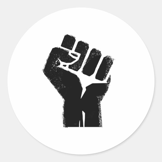 Sticker Rond Solidarité raciale (Devant)