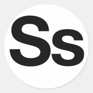 Sticker Rond Solides solubles helvetica